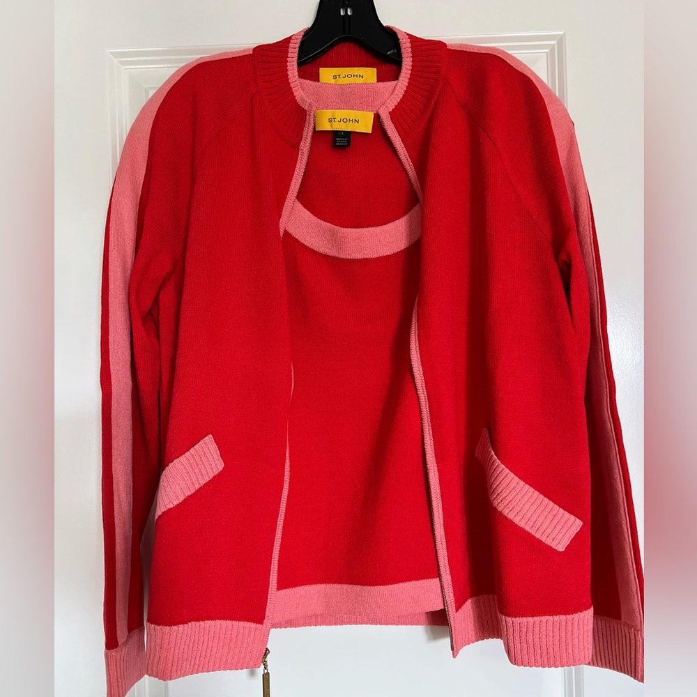 St. John classic sweater set size L